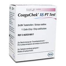 Testovacie prúžky CoaguChek® XS (2x24ks) pre prístroj CoaguChek® INRange a XS (Prístroj na meranie zrážanlivosti krvi)