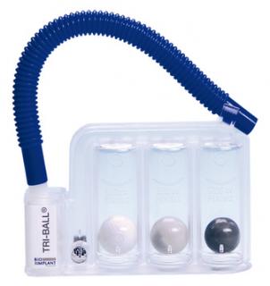 Tri-Ball - Respiračný dychový prístroj na cvicenie (Spirometre)