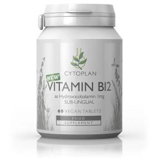 Vitamín B12, 1000 µg (hydroxokobalamín) – pod jazyk (sublingválny), 60 tabliet (Vitamíny a doplnky výživy)