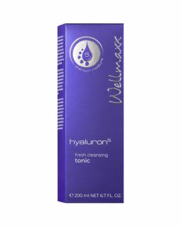 Wellmaxx Hyaluron5 fresh cleansing tonic čistiace tonikum 200ml (Wellmaxx Hyaluron5 nájdete 5-násobnú kyselinu hyaluronovú pre čo najlepšie anti-aging účinky!)