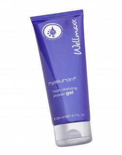 Wellmaxx Hyaluron5 fresh vitalizing shower gel sprchový gél 200ml (Wellmaxx Hyaluron5 nájdete 5-násobnú kyselinu hyaluronovú pre čo najlepšie anti-aging účinky!)