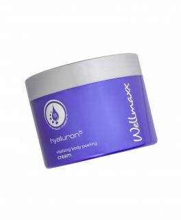 Wellmaxx Hyaluron5 vitalizing body peeling cream pílingový krém 200ml (Wellmaxx Hyaluron5 nájdete 5-násobnú kyselinu hyaluronovú pre čo najlepšie anti-aging účinky!)