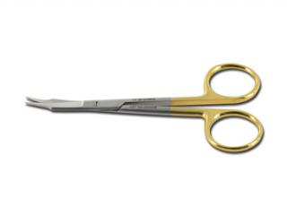 Zahnuté nožnice, Fox - 13 cm - Gold Line (Chirurgické nástroje)