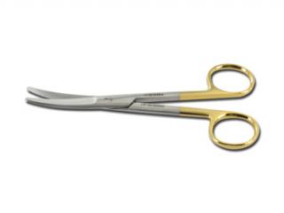 Zahnuté nožnice, Mayo - 14,5 cm - Gold Line  (Chirurgické nástroje)