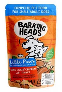 Barking Heads Little Paws Lickin´Chicken + Turkey kapsička
