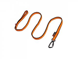 Bungee leash - elastické vodítko malý: 2,8 m, Farba: Oranžová