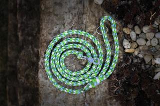 Vodítko Twister malý: 180 cm, Farba: Zelená, šírka: 11 mm