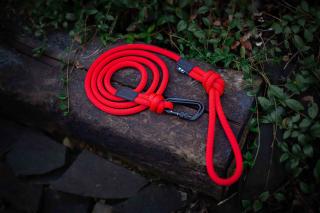 Vodítko Wild Rope malý: 200 cm, Farba: Červená, šírka: 10 mm