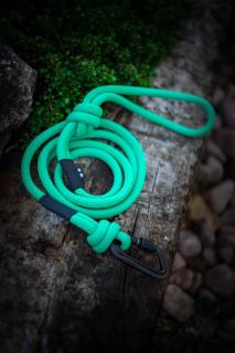 Vodítko Wild Rope malý: 240cm, Farba: Zelená-Mint, šírka: 10mm