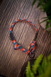 Wild Rope obojok Farba: Oranžovo-modrá - polosťahovák, Veľkosť: XS 30-35 cm