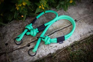 Wild Rope obojok Farba: Polosťahovák Mint zelená, Veľkosť: M 40-45 cm