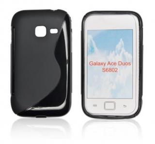 Gumené puzdro Samsung Galaxy Ace Duos (S6802) čierne