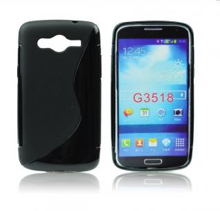 Gumené puzdro Samsung Galaxy Core LTE (G386) čierne