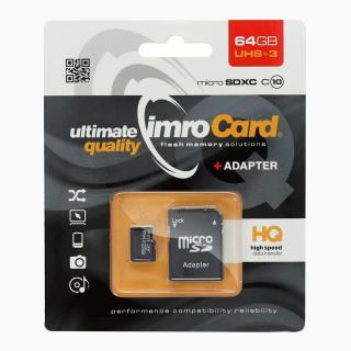 Pamäťová karta Micro SD 64Gb + adaptér