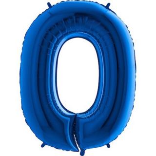 Balón fóliové číslo modré 0 105 cm