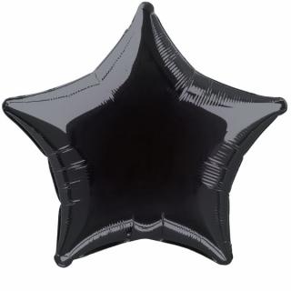 BALONEK foliový hvězda Black 51 cm