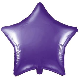 BALONEK fóliový hvězda fialová 48cm