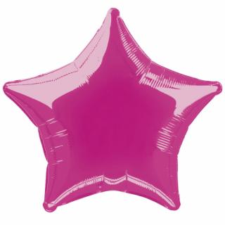 BALONEK foliový hvězda Hot Pink 51cm