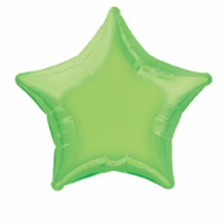 BALONEK  foliový hvězda Lime Green 51cm