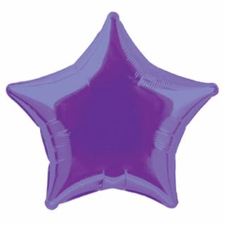 BALONEK  foliový hvězda Purple 51cm