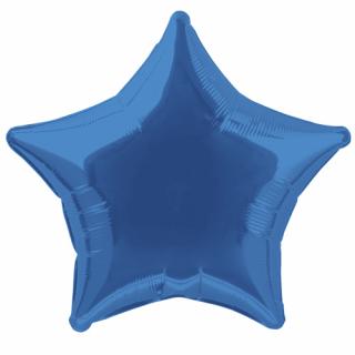 BALONEK  foliový hvězda Royal Blue 51cm