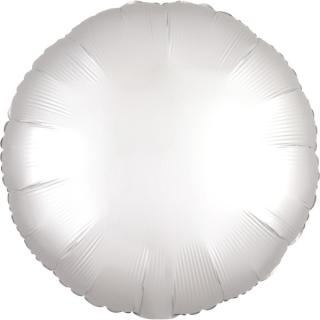 BALÓNEK fóliový Kruh bílý 43cm