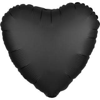BALÓNEK fóliový Srdce Onyx 43cm