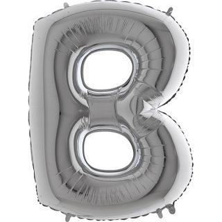 Balónek stříbrný písmeno B