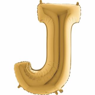 Balónek zlatý písmeno  J