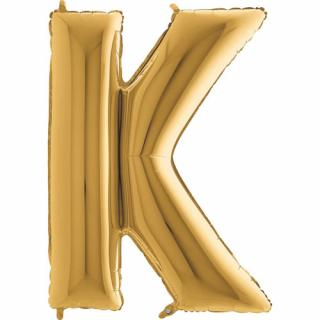Balónek zlatý písmeno  K