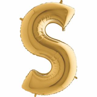 Balónek zlatý písmeno  S