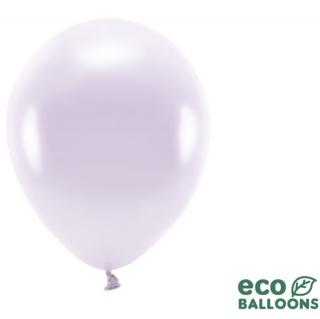 BALÓNKY ECO metalické lila 26cm 100ks