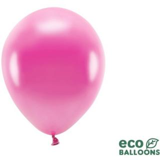 BALÓNKY ECO metalické magenta 26cm 100ks