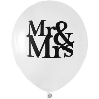 BALÓNKY latexové Mr and Mrs 8ks