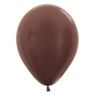 BALÓNKY SEMPERTEX- metalické čokoládové 30cm 50ks