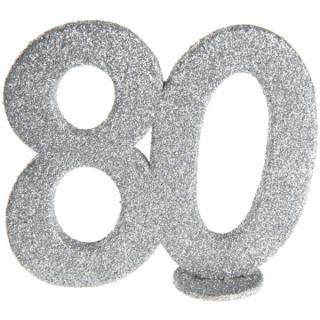 DEKORACE na stůl stříbrná "80"