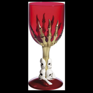 Gotický pohár pro hororovou noc červený