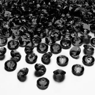 Konfetky diamantové černé
