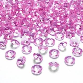 Konfetky diamantové růžové