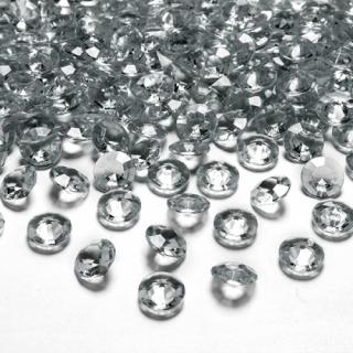 Konfetky diamantové šedé