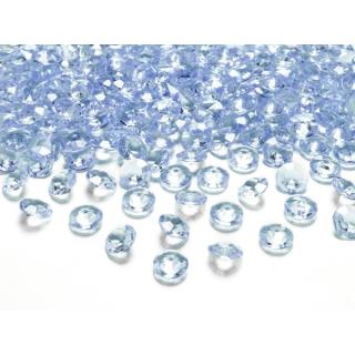 Konfetky diamantové světle modré