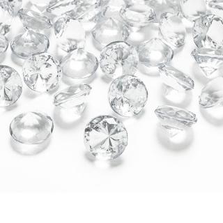 Konfetky diamantové transparentní 20mm