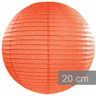 Lampion kulatý 20cm oranžový