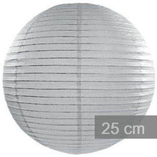 Lampion kulatý 25cm šedý
