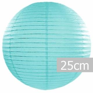 Lampion kulatý 25cm Tiffany blue