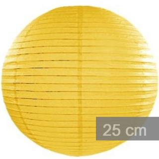 Lampion kulatý 25cm žlutý