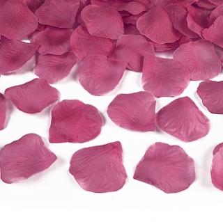Okvětní lístky růží textilní magenta