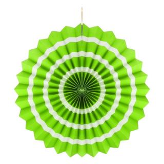 Rozeta dekorační bílo-zelená 1ks