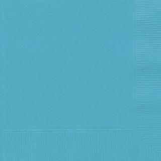 UBROUSKY jednobarevné Karibská modř - 33x33cm 50ks
