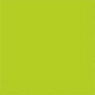UBROUSKY jednobarevné neon green - 33x33cm 20ks